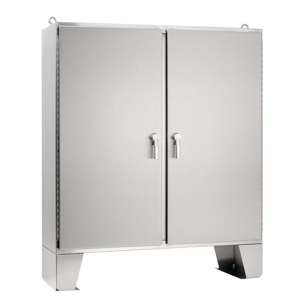 Two-Door with 3-Point Latches, Type 4X, 74.062 x72.062 x18.062, Stainl