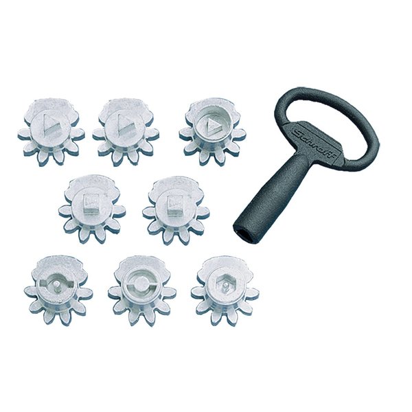 Key Inserts, fits Flush Bezel, Steel
