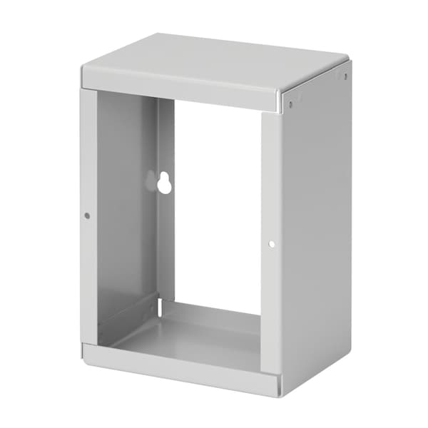 Screw-Cover Pull Box Extender, Type 1, fits 8.00x6.00, Gray, Steel