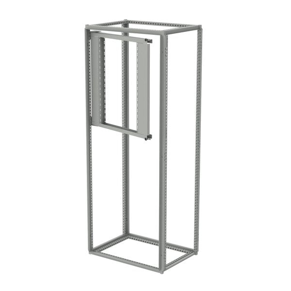 Partial Swing-Out Rack Frame, fits 600mm wide, Lt Gray, Steel