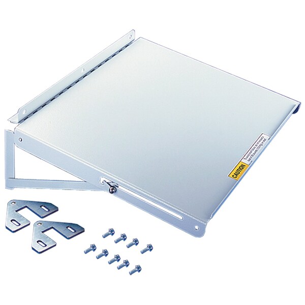 Folding Shelf, fits Door Fame, Lt Gray, Steel