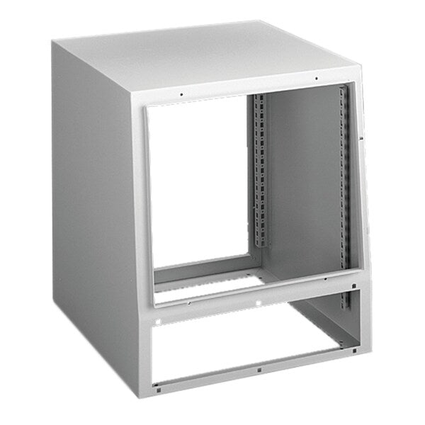 Sloped Front with Accessory Opening, 700x1200x600mm, Lt Gray, Steel