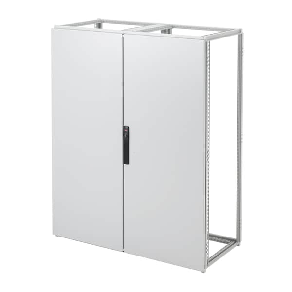 PROLINE Overlapping Doors, 84.21x46.89x0.00, Lt Gray, Steel