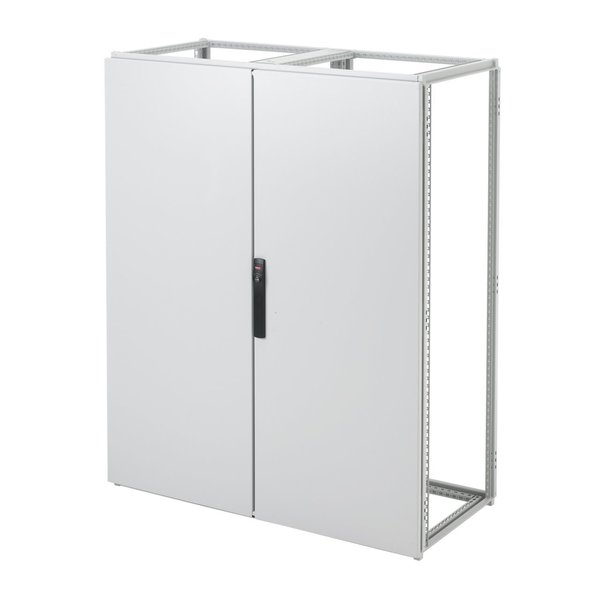 PROLINE Overlapping Doors, 60.59x31.18x0.00, Lt Gray, Steel
