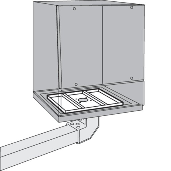 Support Bracket, fits 600 wide, Aluminum