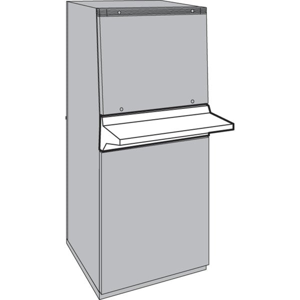 Writing Desk, fits 800mm wide, Lt Gray, Steel