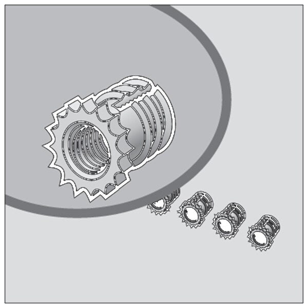 Brass Inserts, Fits Qline E, Brass