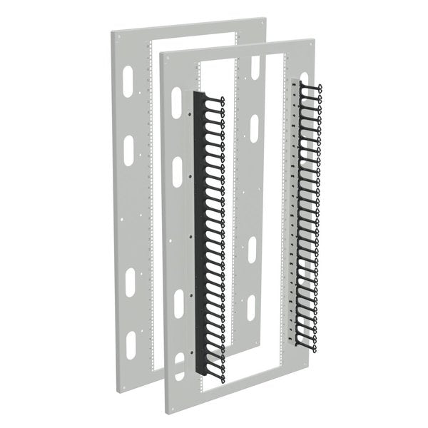 Seismic Rack Panel Kit, fits 90.00x36.00, Lt Gray, Steel