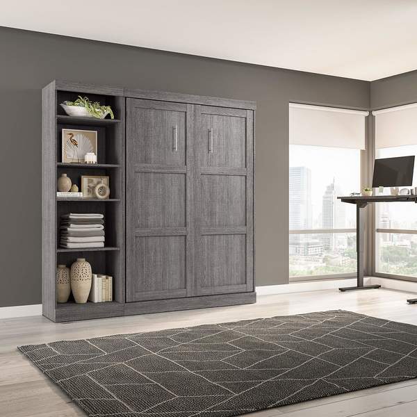 Full Wall Bed Kit, Bark Gray, 84