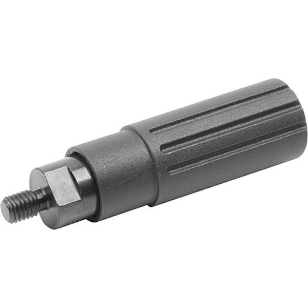Cylinder Grip Revolving Size:2, Form: A D= 10-32x7, L1=49, 1, Thermoplastic, Comp: Steel