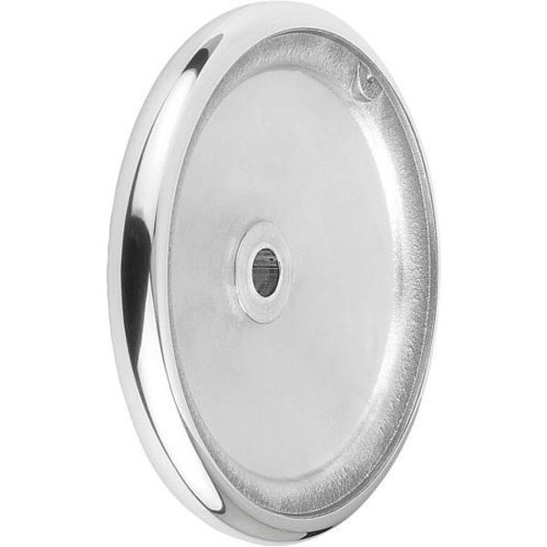 Disc Handwheel, Aluminum, Similar To DIN 950, Diameter D1= 200 mm, Bore D2= 0.75