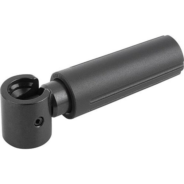 Cylinder Grip Fold-Down Size: 2 D=10-32, L=44, L1=49, Thermoplastic, Comp: Steel