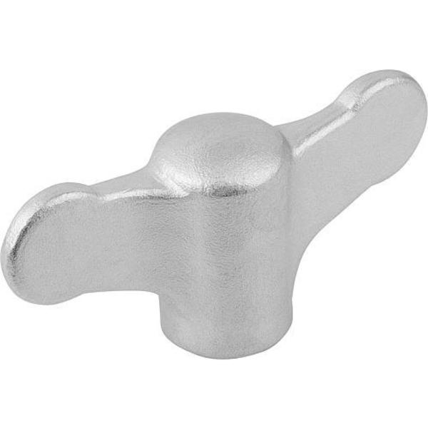 Wing Grip D=M10 A=75 H=35 Stainless Steel 1.4308 Blasted