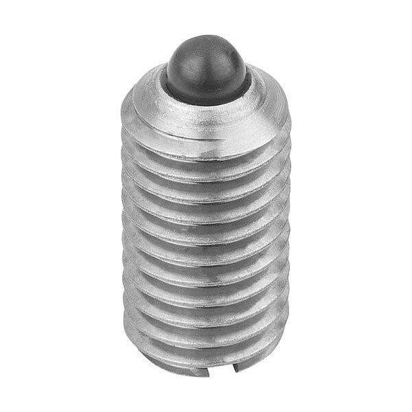 Spring Plunger Standard Spring Force D=M08 L=16, Stainless Steel, Comp: Pin Stainless Steel