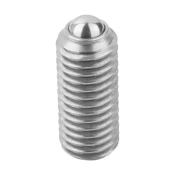 Spring Plunger Intensified Spring Force D=5/8-11 L=33, Stainless Steel, Ball Stainless Steel
