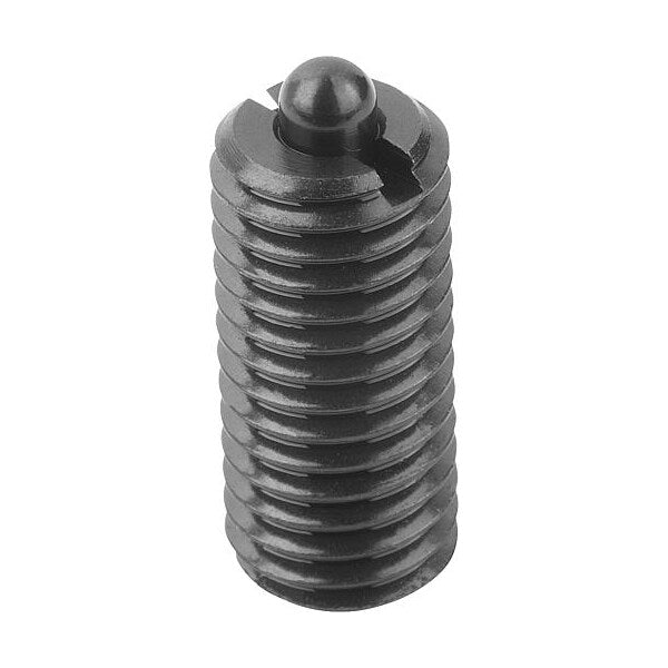 Spring Plunger Light Spring Force D=10-32 L=18, Steel, Comp: Pin Steel