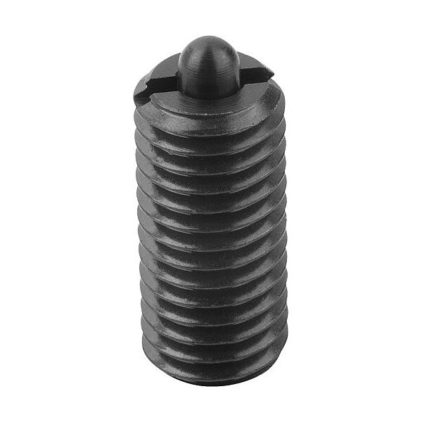 Spring Plunger Intensified Spring Force D=5/16-18 L=22, Steel, Comp: Pin Steel