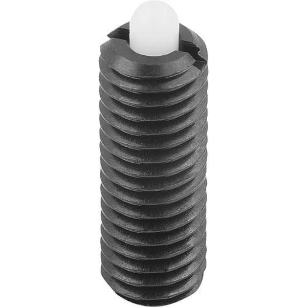 Spring Plunger Standard Spring Force D=5/8-11 L=32, Steel, Comp: Pin Pom