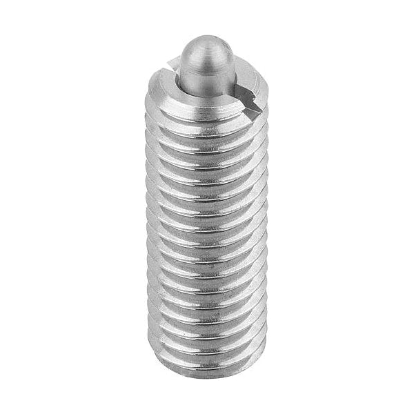 Spring Plunger Standard Spring Force D=M06 L=20, Stainless Steel, Comp: Pin Stainless Steel