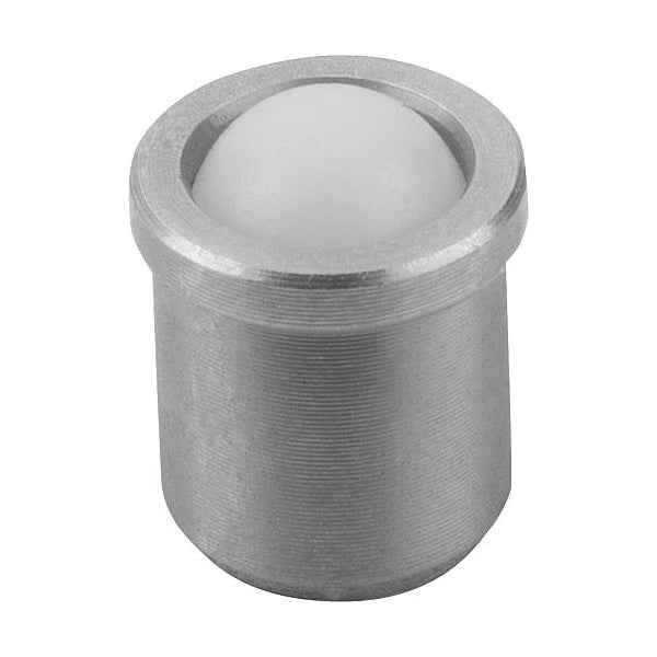 Spring Plunger, Push Fit, D=6 L=7, Stainless Steel, Ball: POM Plastic0