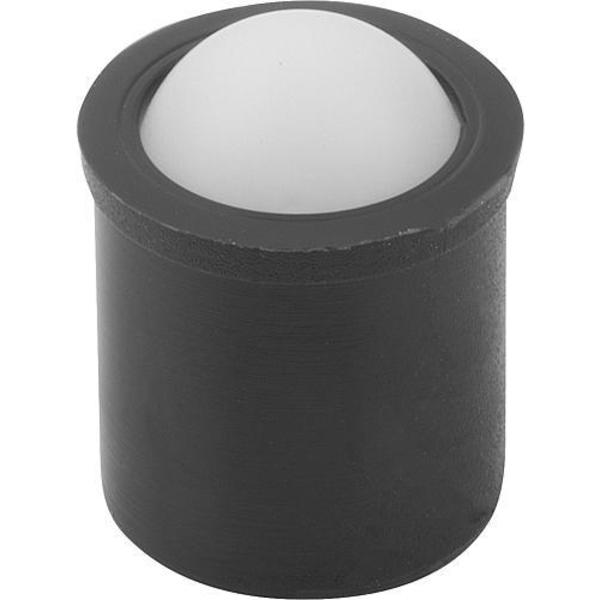 Spring Plunger, Push Fit, Plastic D=10 L=13, 5, Ball: POM Plastic
