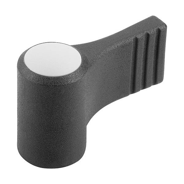 Wing Grip, One-Sided, Size: 2 D=M08, A=37, 5, H=36, Form: K, Body Black, Cap Gray, Comp: Steel