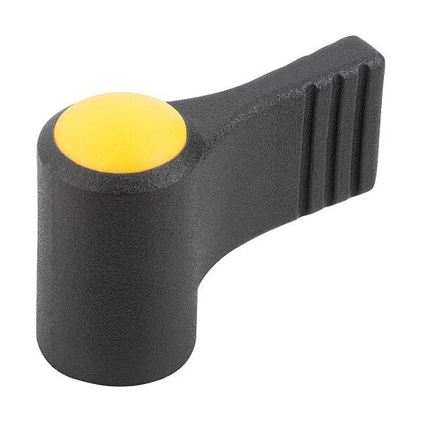 Wing Grip, One-Sided, Size: 1 D=M06, A=27, 5, H=24, Form: K, Body Black, Cap Yellow, Comp: Steel