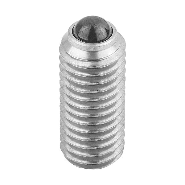 Spring Plunger, Hexagon Socket, Ceramic Ball, D=M10, L=23, Stainless Steel