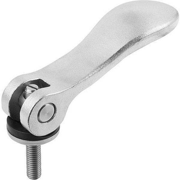 Cam Lever Adjustable, Stainless Steel Electropolished, Size: 9, 8-32X30, A=36, 2, B=14, 4