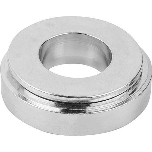 Spherical Washer, Fits Bolt Size 29 mm Steel, Passivated Finish