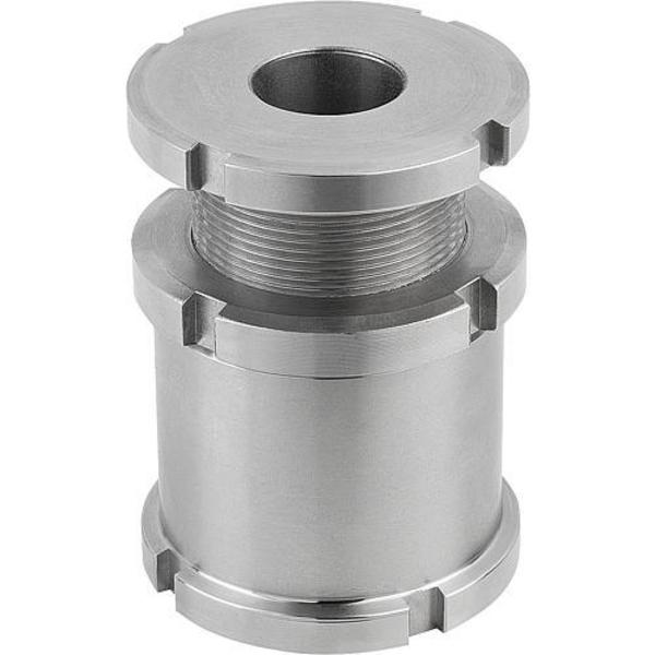 Leveling Set With Locknut, Standard, D=33 Stainless Steel, D2= 70