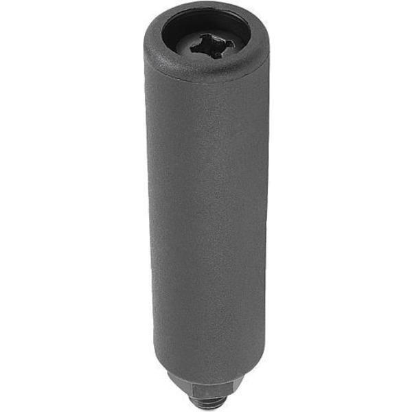 Cylinder Grip Fold-Down D=M10, Form: B Thermoplastic, Comp: Steel