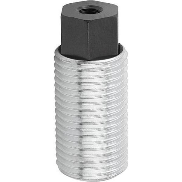 Push-Pull Plunger, Heavy Spring Force, With Rotation Lock, D=M20X1, 5 L=34, Form: I, Threaded end