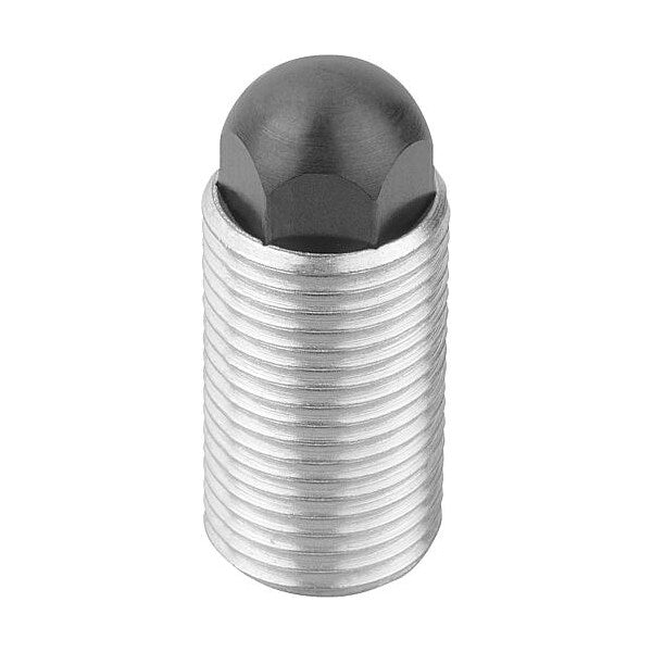 Push-Pull Plunger, With Rotation Lock, D=M16X1, 5 L=28, Form: H, Round End