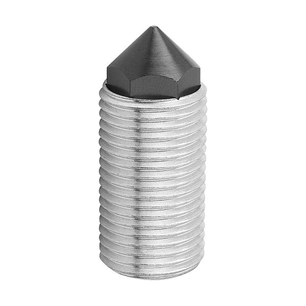 Push-Pull Plunger, Heavy Spring Force, With Rotation Lock, D=M16X1, 5 L=28, Form: K, Conical end