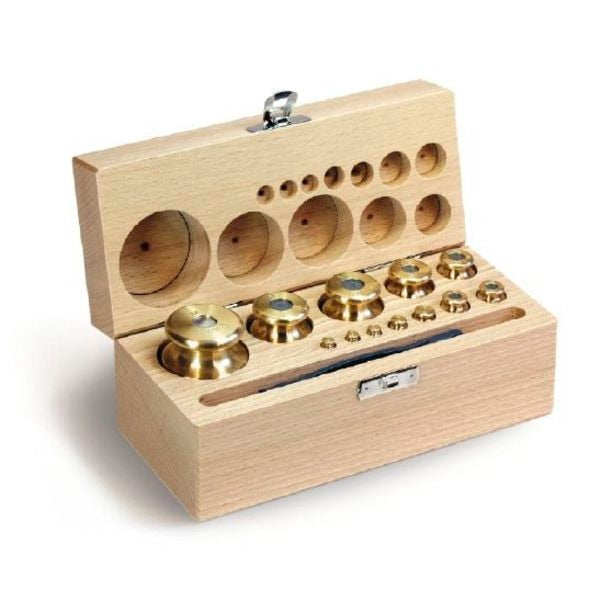 M1 1 mg - 10 kg Set of weights in woode