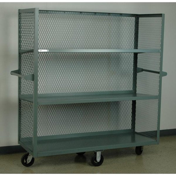 Mesh Sided Mobile Shelf Cart