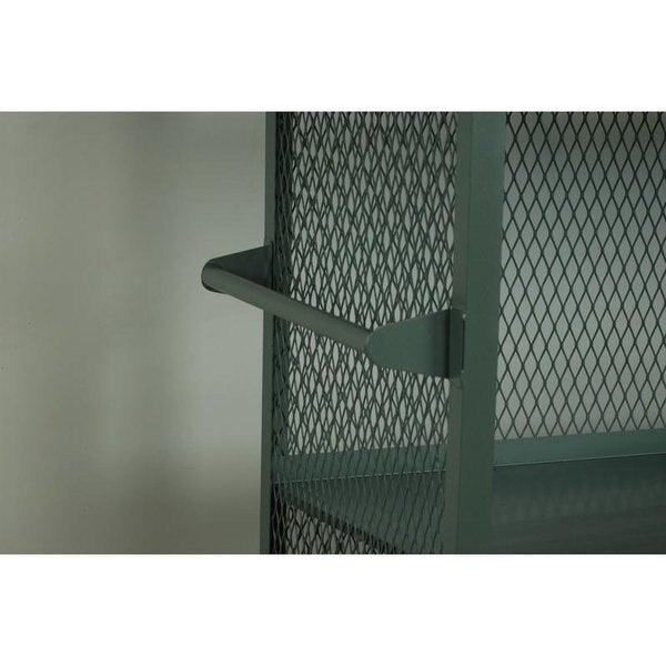 Mesh Sided Mobile Shelf Cart