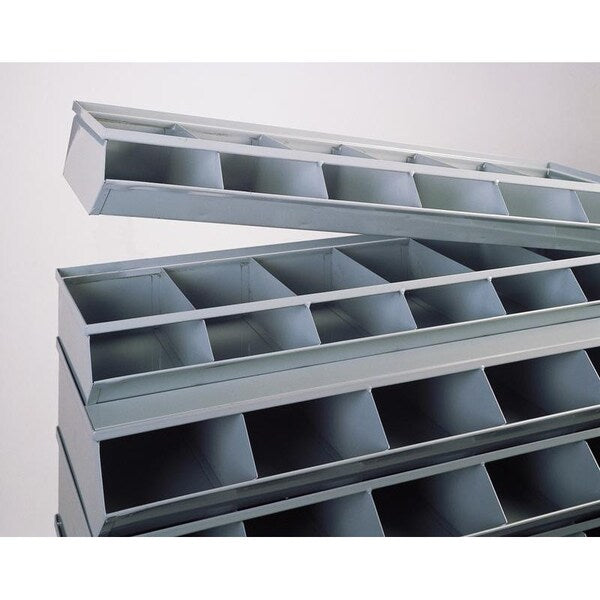 Steel Sectional Stacking Bin, 11 in D x 24 in H x 15 in W, 1 Shelves, Gray