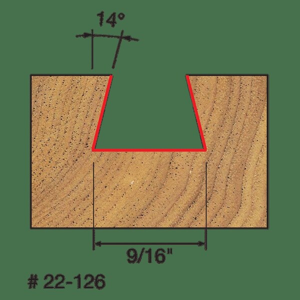 Dovetail Bit, 9/16