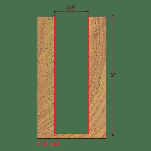 Double Flute Straight Bit (Eclipse Grind