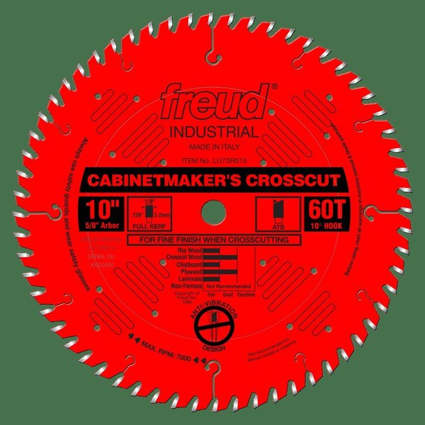 Cabinetmakers Crosscut Blade, 10