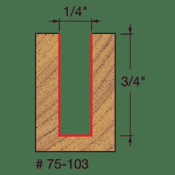 Up Spiral Bit, 1/4