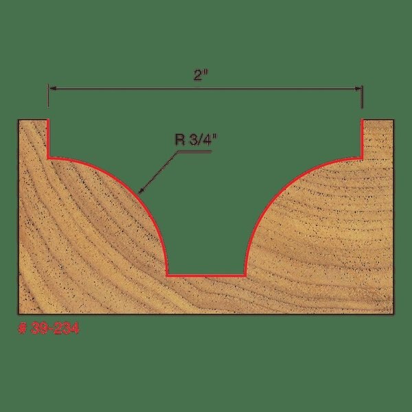 Radius Ovolo Bit, 3/4