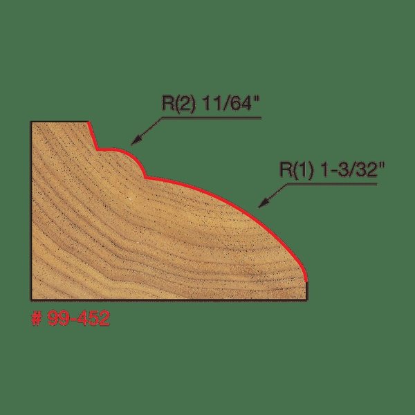 Table Edge and Handrail Bit (Quadra-Cut)
