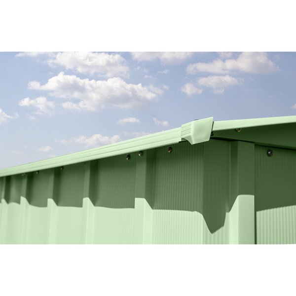 6x7 Classic Steel Storage Shed, Sage Green