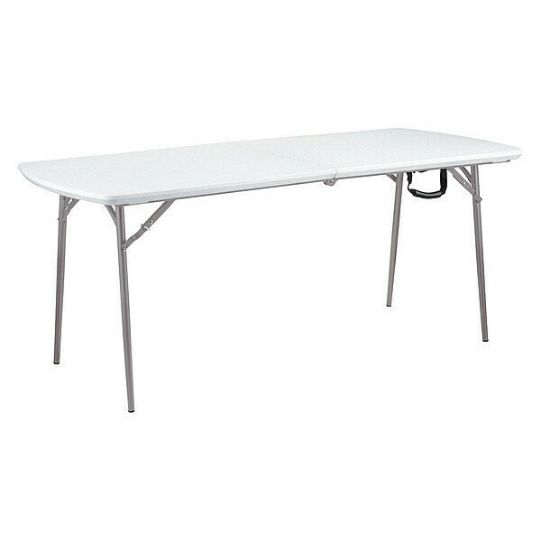 Rectangle Fold-in-Half Table, Gray, 30
