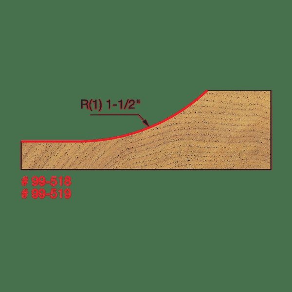 Raised Panel Bit (Quadra-Cut), 3-1/2