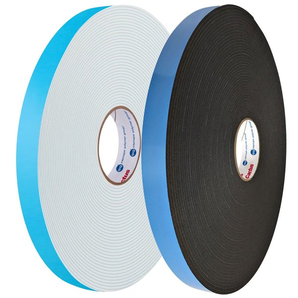 Blk Dc Pe Foam Acrylic, Lt Blue Liner, .