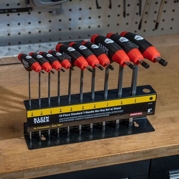 10 Piece T-Shape Hex Key Set, JTH610E